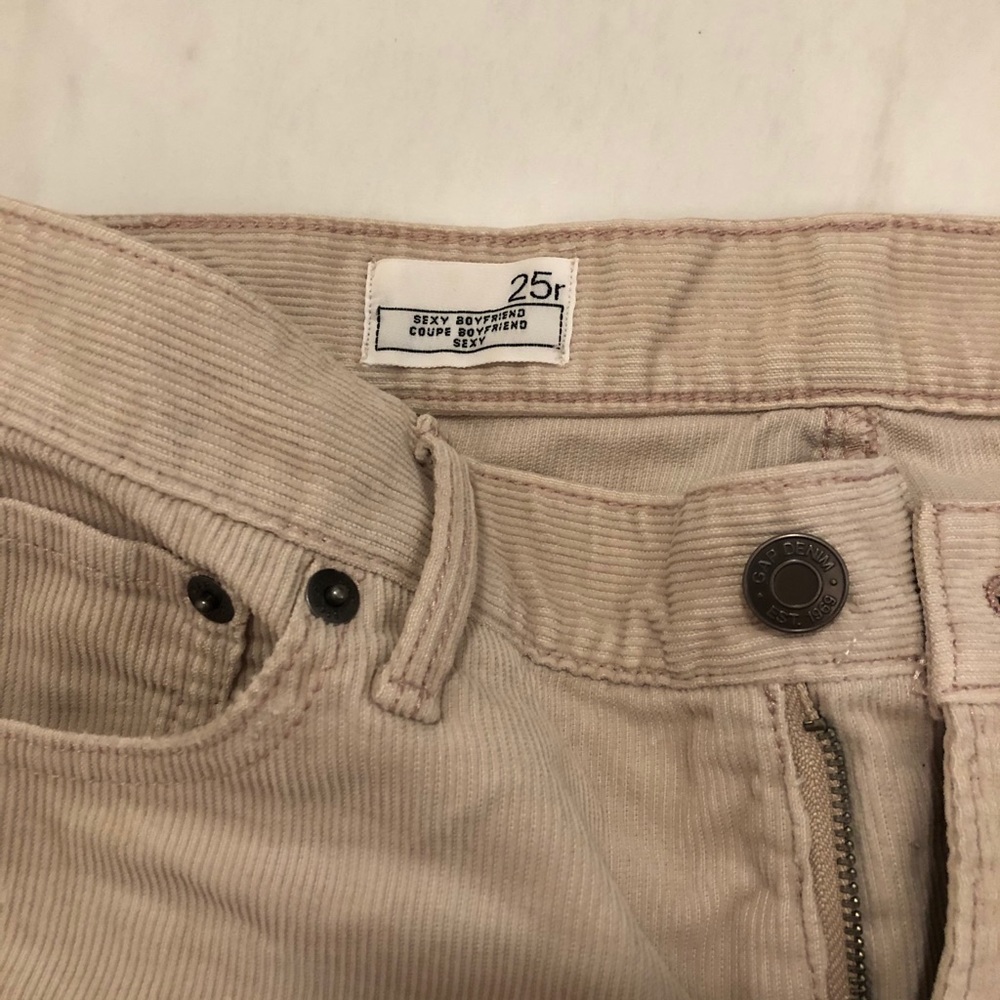 Light pink/beige corduroy pants